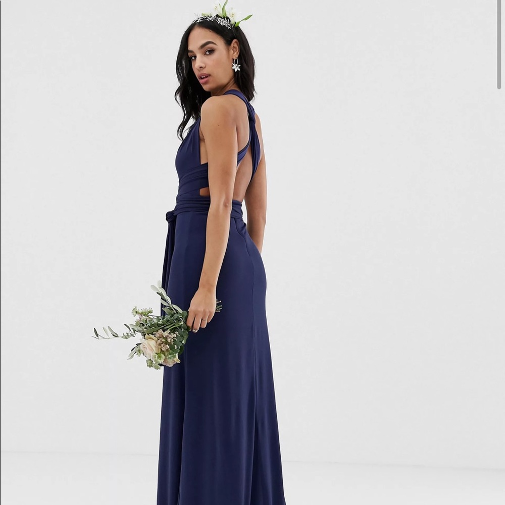Asos Maxi Dress, Size US 10 Navy color